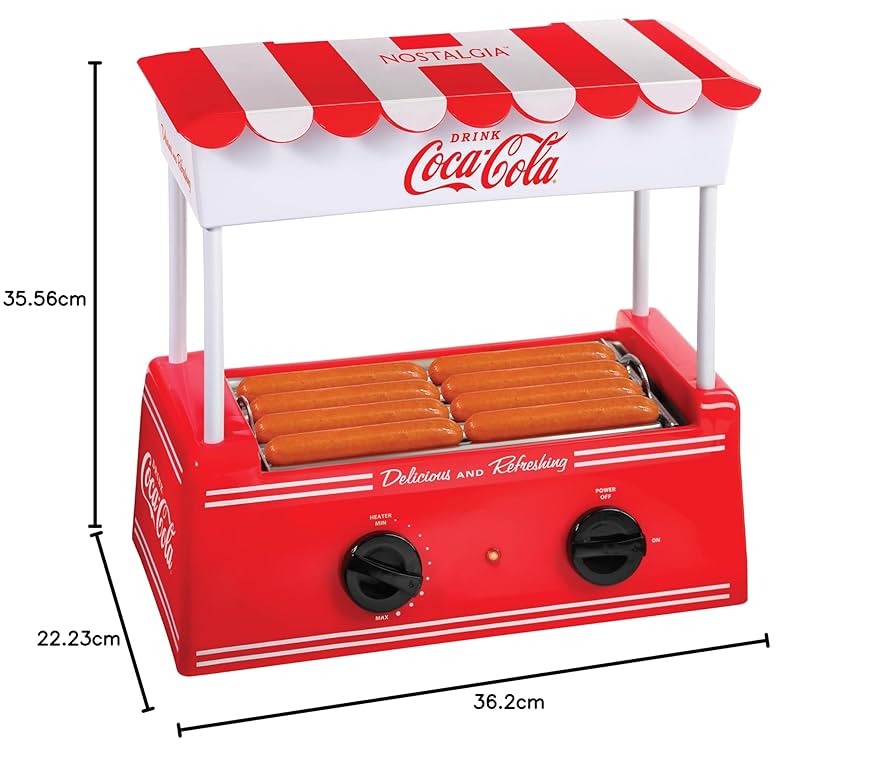 ノスタルジア コカ コーラ ホットドッグスチーマー & バンズウォーマー Amazon.com: Nostalgia Extra Large Diner-Style Coca-Cola Hot